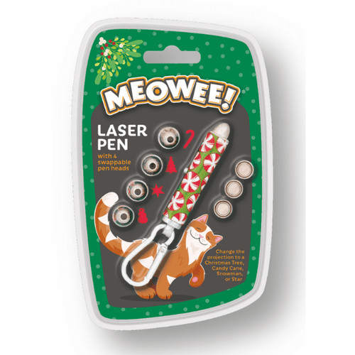 Meowee festive cat - laser, mouse