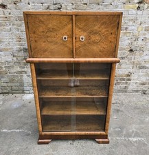 Antique Art Deco Burr Walnut