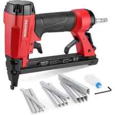 Air Staple Gun with 1884pcs Staples (6mm-16mm) | 22GA Type 7116 Pneumatic Staple