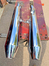 Triumph Truxton 1200 motorcycle exhaust set left & right silencers