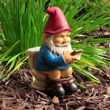 Funny Garden Gnome Statue
