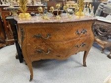 French Kingwood Marble Chest