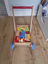 Vintage Wooden Baby Walker