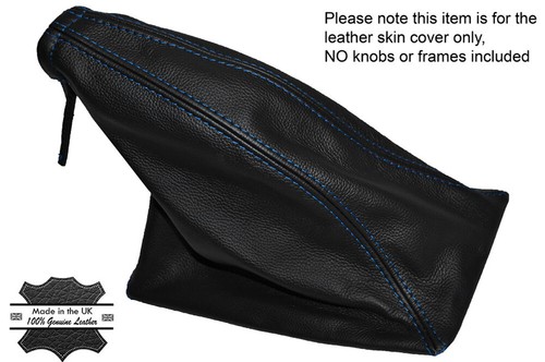 Blue stitch leather handbrake - stitch,