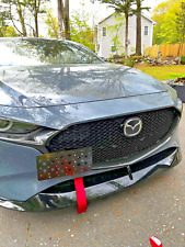 Front Bumper Tow Hook License Plate Mount Bracket Kit For Mazda 3 2019-2025 New