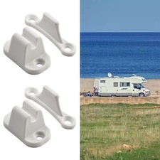 2x Door Catch Nylon White Door Holder/For Elddis Caravan Motorhome Caravan Boat