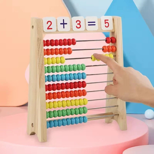 Wooden abacus for - abacus, 10-row