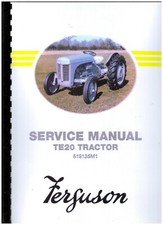 Ferguson "TE-20" Tractor Full Service Repair Workshop Manual Book