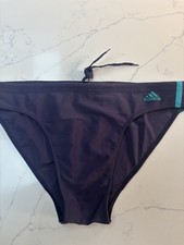 Mens Adidas Vintage Retro Swimmers Swimming Swimwear Navy Blue 38” (34-36”)