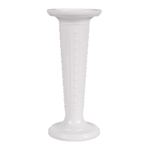 Cake pillars round white - white, 3.5"