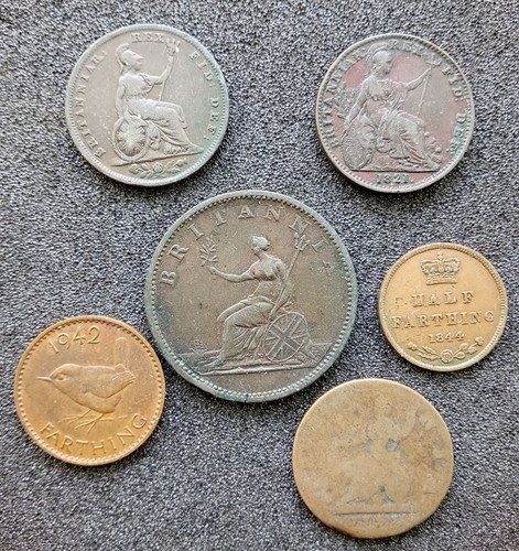 Group british coins to - 6,