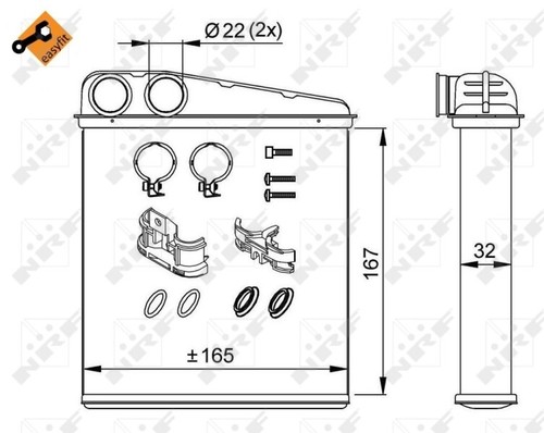 Fits nrf 58211 heat - 58211,