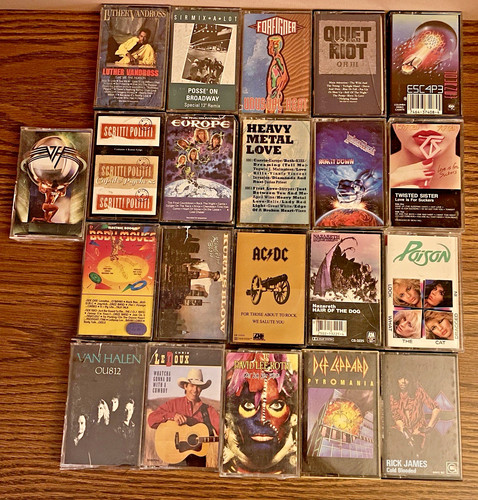 Vintage 80s cassette tape lot - vintage,