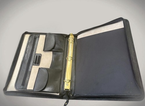 Black leather zipper - leather,