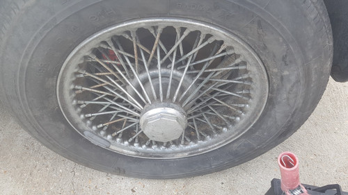 Triumph stag wire wheels - triumph,