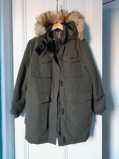 Khaki Green Winter Parka Style Coat - Never Worn