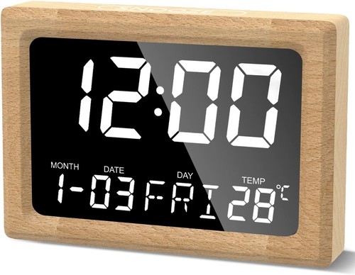 Aboveclock digital wooden - digital,
