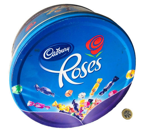 Advertising tin metal - metal, cadburys