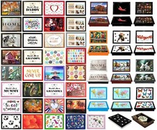 Wooden Soft Padded Cushioned Bean Bag Bed Serving Tray For Eating Food Laptop TV