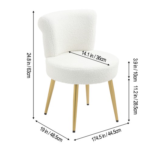Teddy plush upholstered makeup - upholstered,