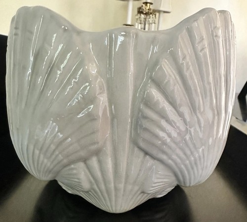 Vintage white glazed ceramic - white,