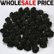 500 Foam Mini Roses WHOLESALE Heads Buds Small Flowers Wedding Home Party UK