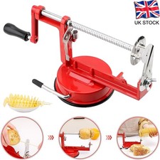 Manual Twist Potato Slicer Stainless Spiral Fry Cutter Vegetable Machine Simple