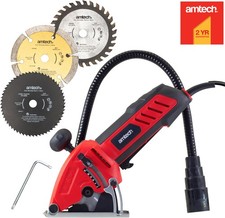 600W Mini Circular Saw Handheld Electric Wood Metal Masonry & Tile Cutting Tool