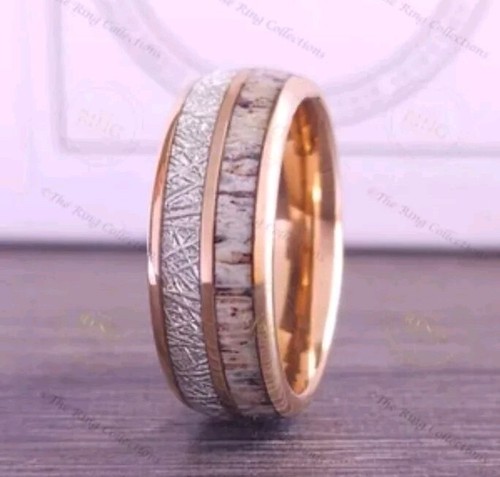 Mens wood inlay - inlay, ring