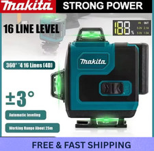 FOR Makita High Precision 16Line Level Green Light Laser Wall Battery CaseRemote