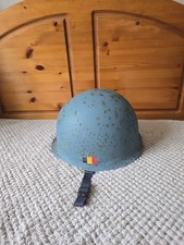 Post-WW2   Peacekeepers Belgian-issue M1 helmet