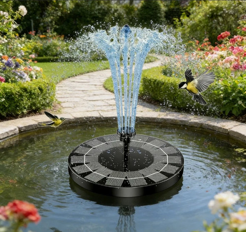 Solar fountain - solar,