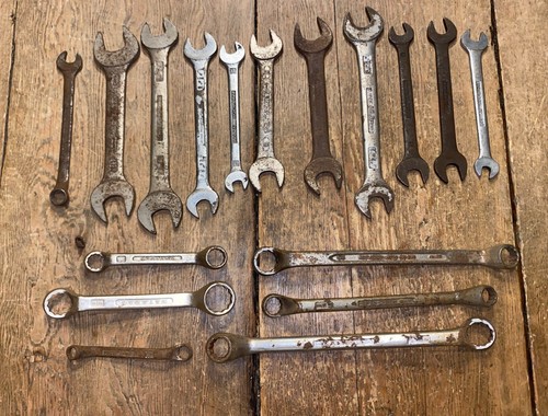 Vintage joblot spanners 17 - joblot,