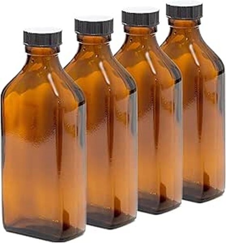 200ml rectangular amber glass - rectangular,