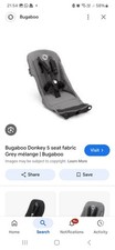 Bugaboo Donkey5 Seat Fabric Grey Melange New