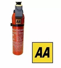 AA Fire Extinguisher Powder Compact Portable Car Home Caravan + Bracket 950g