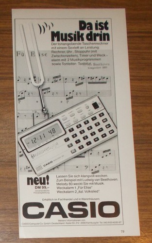 Rare advertising vintage casio - rare,
