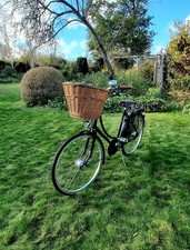 Pashley Princess Sovereign Women's Bike 19" Frame, 5 Gears, Black, Wicker Basket
