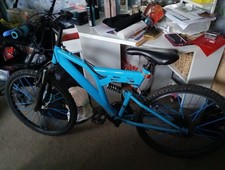 Muddy Fox Recoil Kids Mountain Bike 24-inch, 18-Speed, Full Suspension Blue