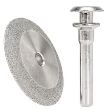Double-Sided 45° Diamond Grinding Wheel 1/4" Shank Die Grinder Drill Attachme...