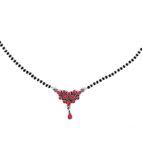 Natural coral necklace - natural,