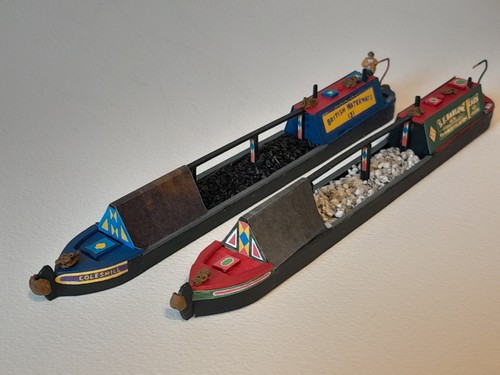 Model railway canal barge - x,