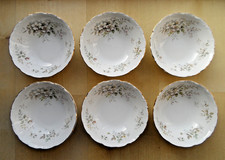 ROYAL ALBERT HAWORTH BONE CHINA 16cm WIDE CEREAL BOWLS X6