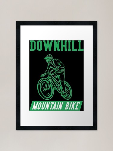 Downhill mountain bike green
