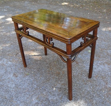 Chinese antique applewood side or hall table great character and nice design