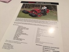 SAXON Industries 185 Triple Mower Original 1970s Brochure