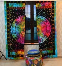 Mandala Indian Tie Dye Curtain