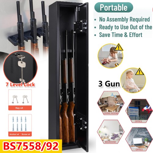 Gun cabinet steel - 3, lockable
