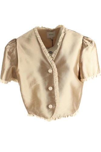 Reformation gold woven - reformation, top