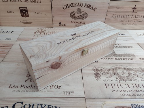 Wooden wine box crate with - box,